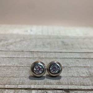 Sterling silver with gem earrings